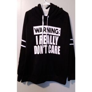 Bobbie Brooks Black Hoodie with White Text